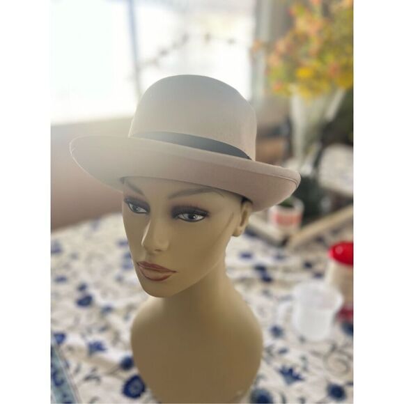 Vintage Beaver Blend Custom Made Rene Menard Chapeau Gray Fedora Gray - Picture 9 of 10